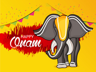 Fototapeta premium Happy Onam.