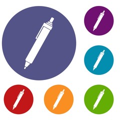 Pen icons set