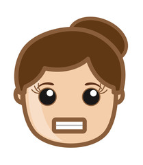 Fototapeta premium Angry Woman Face