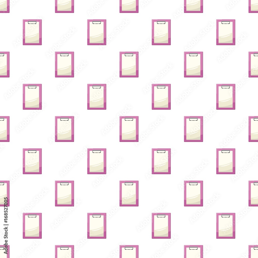 Poster clipboard with a blank sheet of paper pattern