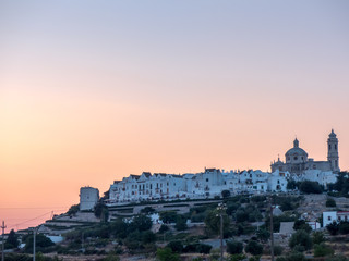 the city of Locorotondo, in the south of italy