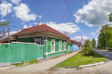 Fototapeta na wymiar The Semenov city. Nizhny Novgorod Region, Russia.
