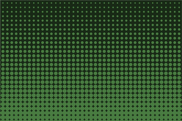 Comic dotted pattern. Green color. Halftone background Vector illustration