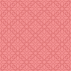 Pale red geometric seamless pattern