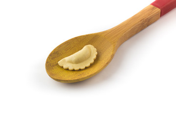 Fresh Ravioli Pasta. .Half Moon Shape