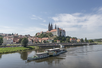 Meissen, Albrechtsburg, Dampfer