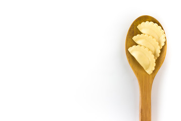 Fresh Ravioli Pasta. .Half Moon Shape