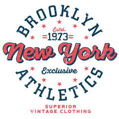 Brooklyn New York Athletics - Tee Design For Print