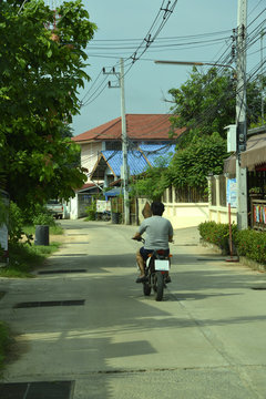 Dorf und Dorfidylle in Thailand