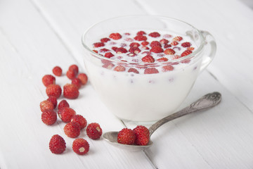  Forest  strawberry with cottage