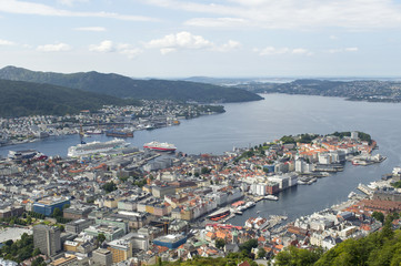 Naklejka na ściany i meble Norway. Bergen