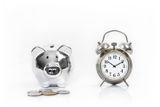 Time Money with coins