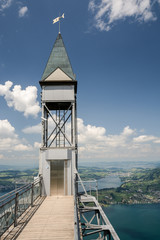 Fototapeta na wymiar Top of Hammetschwand Elevator near Luzern