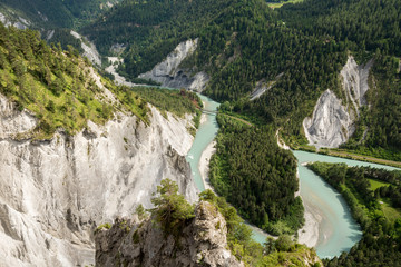 Ruinaulta canyon in Switzerland