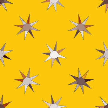  seamless background with eight-pointed stars