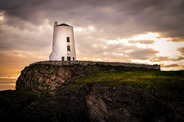 Lighthouse on Anglesey Island, Wales