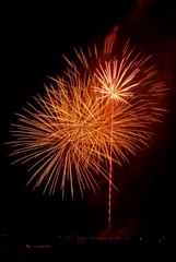 Fototapeta premium Feux d’artifice Festival pyrotechnique Saint-Brévin