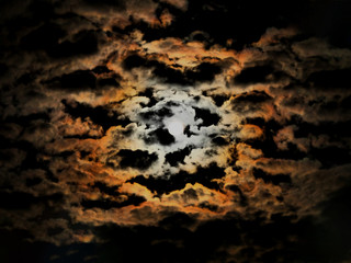 A beautiful full moon night.