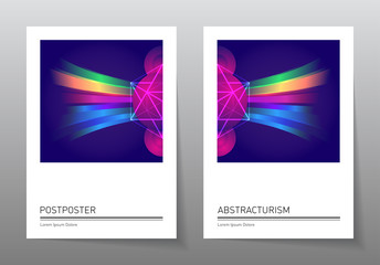 Futuristic design posters with abstract elements and gradients. Applicable for album covers, music posters, film placards, dj flyers and banner designs.