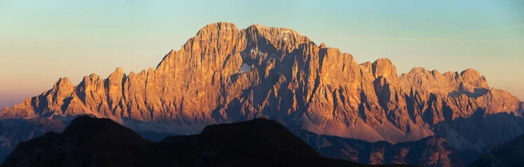 Wandcirkels plexiglas Mount Civetta, Zuid-Tirol, Dolomieten, Italië © Daniel Prudek