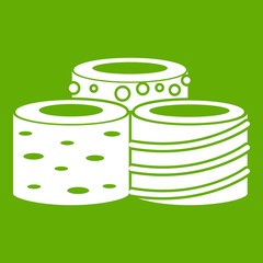 Tasty Turkish delight icon green