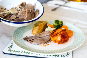 Roast Lamb Sunday Luch Meal