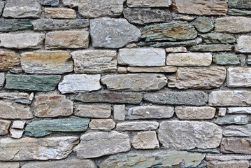 Fieldstone wall