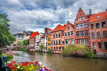 Fotobehang Kanalen van Brugge, België © adisa