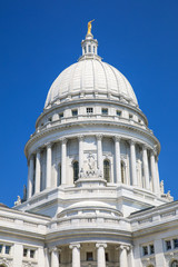 Obraz premium Wisconsin State Capitol Building in Madison