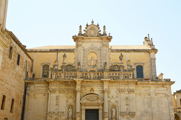Obraz premium Lecce Cathedral dedicated to the Assumption of the Virgin Mary, Apulia, Italy