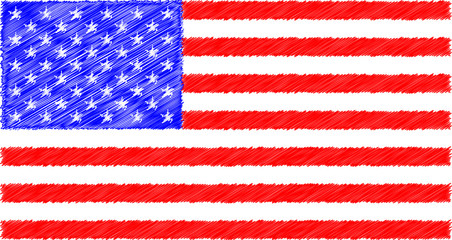 Grunge USA Flag