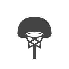 Basketball icon. Vector logo on white background