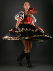 girl in traditional clothes