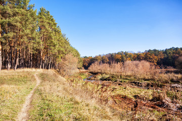 Drying small river