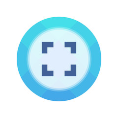 Paper Flat Cirlce Button