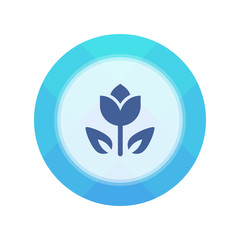 Paper Flat Cirlce Button