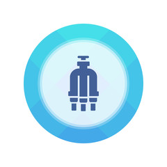 Paper Flat Cirlce Button