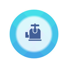 Paper Flat Cirlce Button