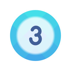 Paper Flat Cirlce Button