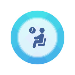 Paper Flat Cirlce Button