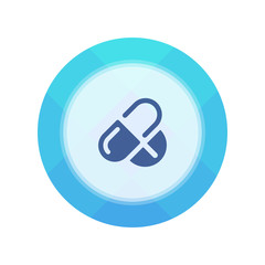 Paper Flat Cirlce Button