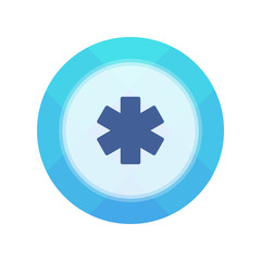 Paper Flat Cirlce Button