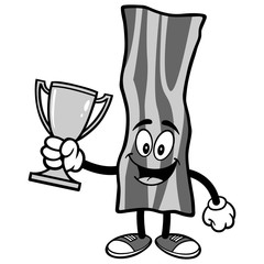 Bacon Strip with Trophy Illustration