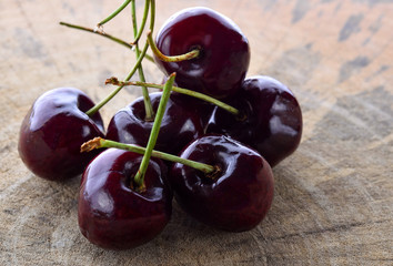 Cherry on a wood