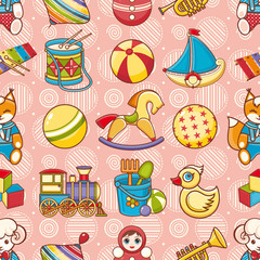 Child toy seamless pattern. Design element