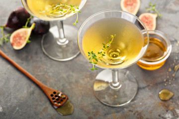 Fig and honey martini