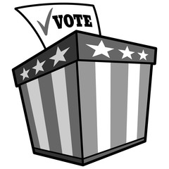 Ballot Box Icon Illustration