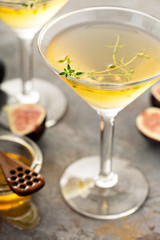 Fig and honey martini