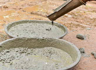 Mixing concrete bowl