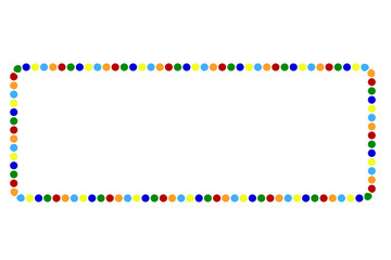 Frame - Various Color Dots 